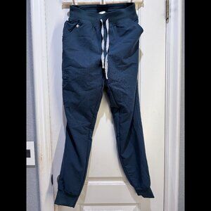 FIGS High Waisted Zamora Jogger Scrub Pants Dark Harbor - XS Regular
